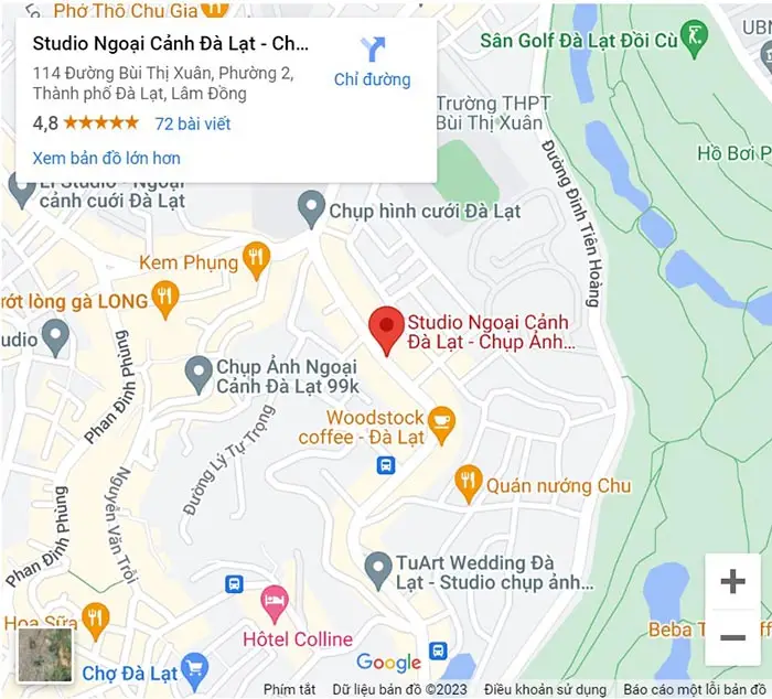 map ngoai canh da lat